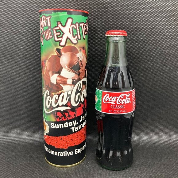 SUPER BOWL XXXV Coca Cola collectible bottle - Picture 1 of 2